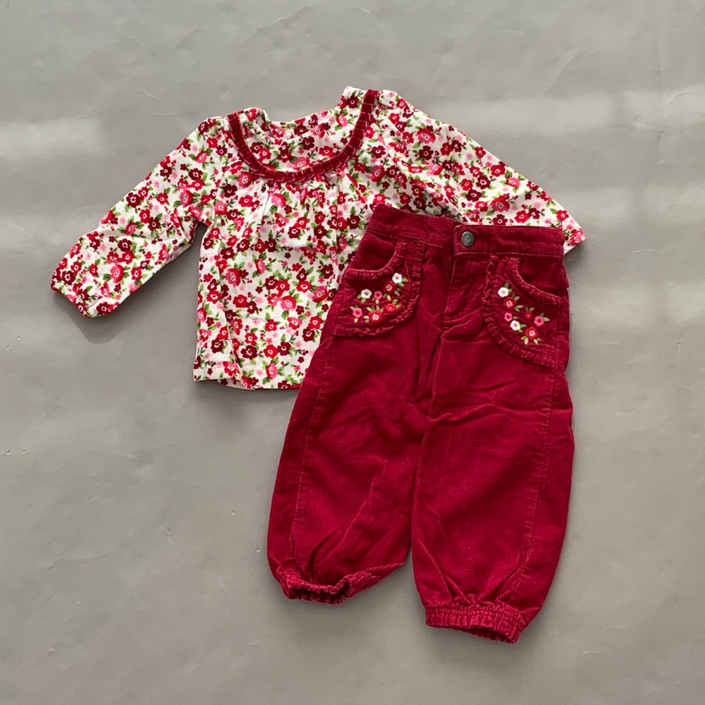 Gymboree soft corduroy outfit